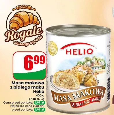 Masa makowa z białego maku Helio promocja w Dino