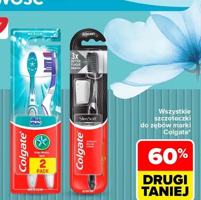 Szczoteczka do zębów Max White 2-pak Colgate promocja w Carrefour