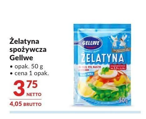 Żelatyna spożywcza Gellwe promocja w Makro