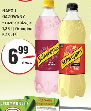 Napój gazowany Schweppes Zero Citrus Mix promocja w Sedal