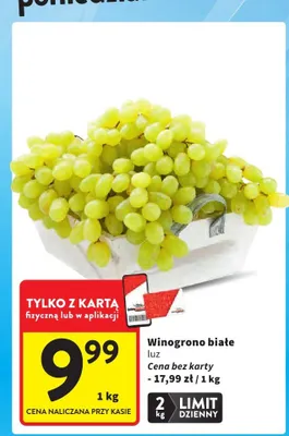 Winogrono białe luz promocja w Intermarche