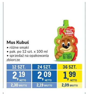Mus Kubuś promocja w Makro