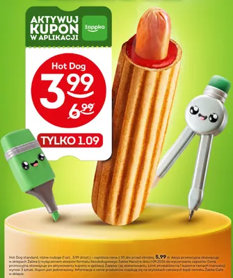 Hot dog standard promocja w Żabka
