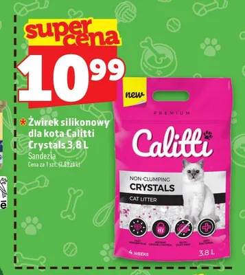 Żwirek silikonowy dla kota Calitti Crystals promocja w TOPAZ