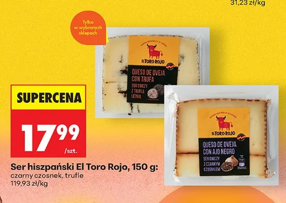 Ser hiszpański El Toro Rojo trufle promocja w Biedronka