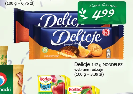 Delicje Mondelez promocja w CEZAR Delikatesy
