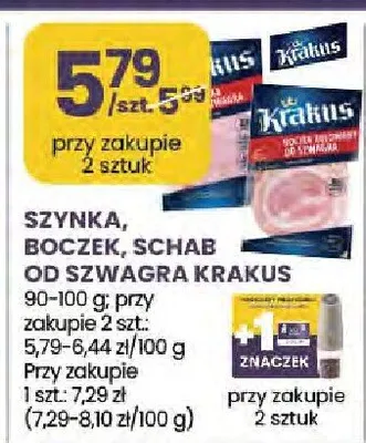 Szynka Boczek Schab od Szwagra Krakus promocja w Stokrotka