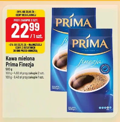 Kawa mielona Prima Finezja promocja w POLOmarket