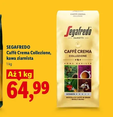 Kawa ziarnista Segafredo Caffè Crema Collezione promocja w Lidl