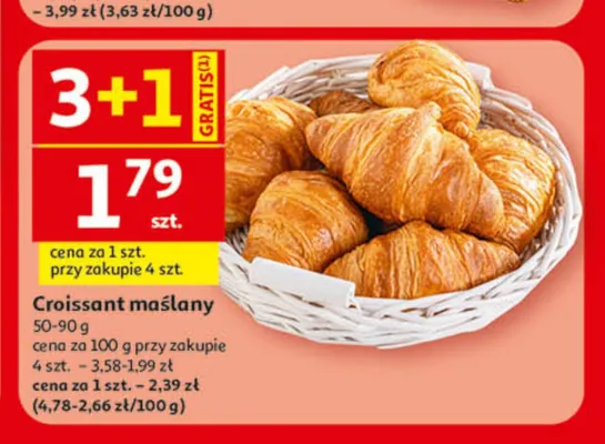 Croissant maślany promocja w Auchan