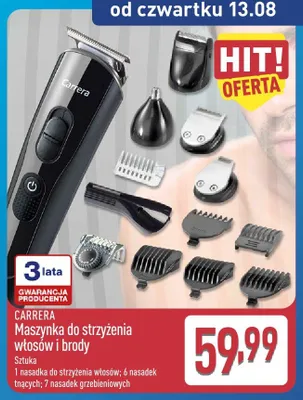 Maszynka do strzyżenia włosów i brody Carrera promocja w Aldi