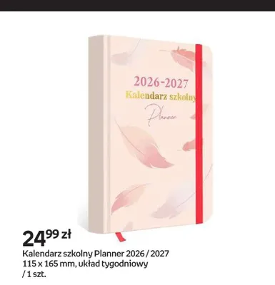Kalendarz szkolny Planner 2026/2027 115x165 mm układ tygodniowy promocja w Empik