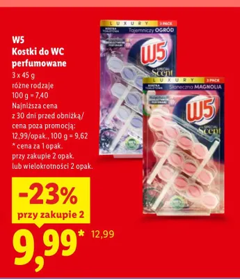 Kostki do WC perfumowane Luxury Tajemniczy Ogród 3-pak W5 promocja w Lidl