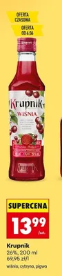 Wódka Krupnik wiśnia 26% promocja w Biedronka
