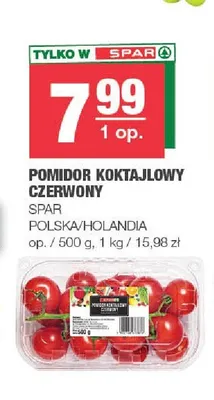 Pomidor koktajlowy czerwony SPAR polski holenderski promocja w SPAR