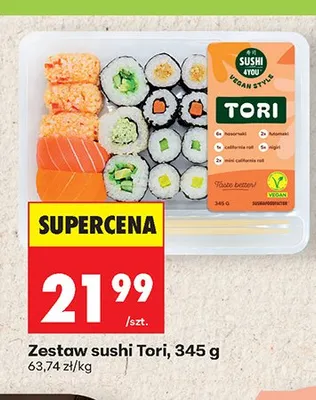 Zestaw sushi Tori promocja w Biedronka