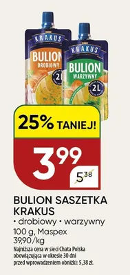 Bulion drobiowy Krakus promocja w Chata Polska