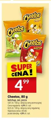 Chrupki Cheetos ser 80 g promocja w Twój Market