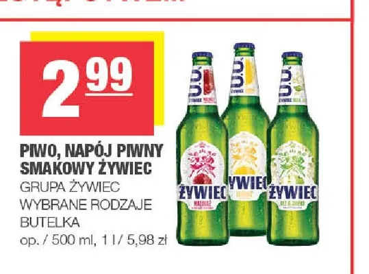 Piwo napój piwny smakowy Żywiec promocja w SPAR