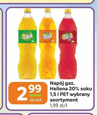 Napój gazowany Hellena Lemon promocja w Społem Częstochowa