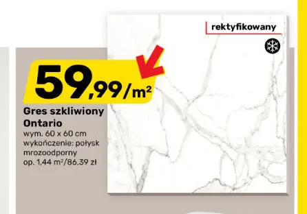Gres szkliwiony Ontario promocja w Bricomarche