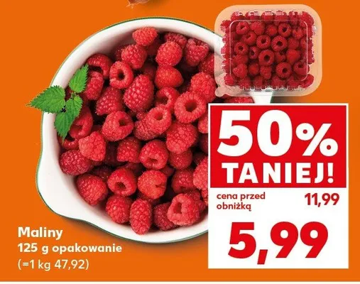 Maliny promocja w Kaufland
