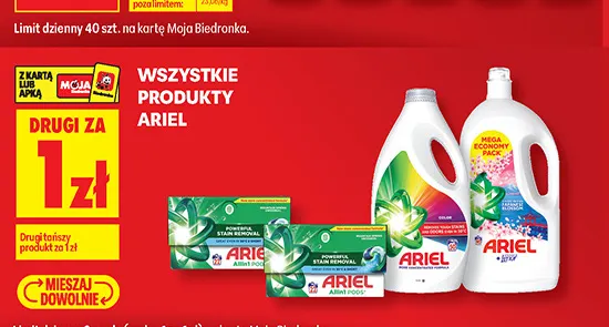 Produkty Ariel promocja w Biedronka
