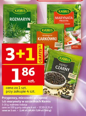 Mieszanki przypraw Kamis promocja w Auchan