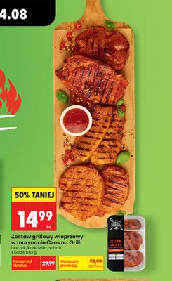 Zestaw grillowy wieprzowy w marynacie Czas na Grill promocja w Biedronka