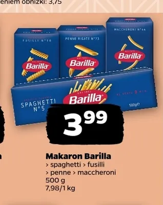 Makaron fusilli Barilla promocja w Netto