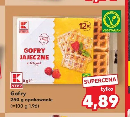 Gofry jajeczne K-Classic promocja w Kaufland
