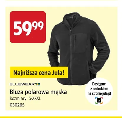 Bluza polarowa męska Bluewear promocja w Jula