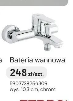 Bateria wannowa Ferro Rennto chrom promocja w Castorama