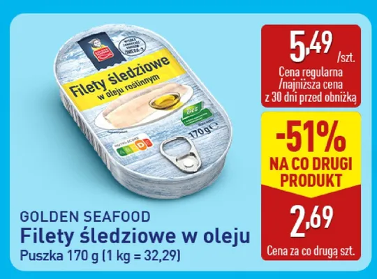 Filety śledziowe w oleju promocja w Aldi