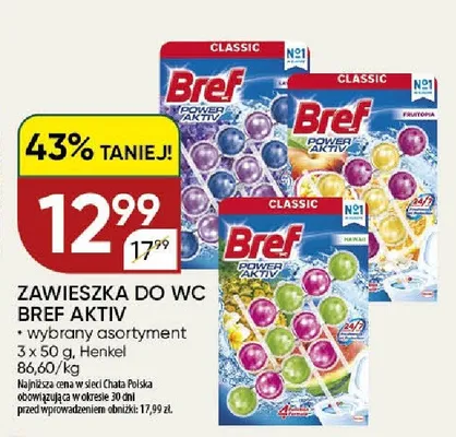 Zawieszka do WC Bref Power Aktiv promocja w Chata Polska