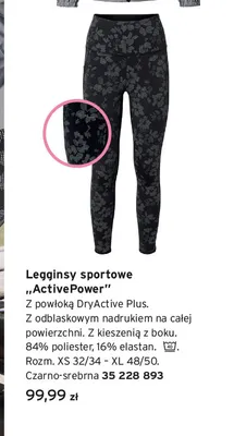 Legginsy sportowe ActivePower promocja w Tchibo