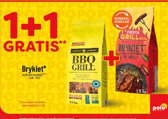Brykiet BBQ Grill Gryfskand premium promocja w POLOmarket