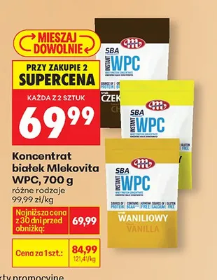 Koncentrat białek WPC, różne rodzaje promocja w Biedronka