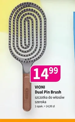 Szczotka do włosów szeroka Dual Pin Brush Vioni promocja w Drogerie Polskie