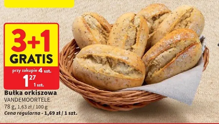 Bułka orkiszowa VANDEMOORTELE promocja w Intermarche