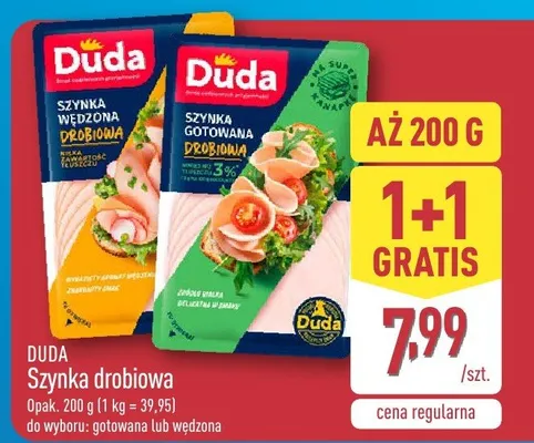 Szynka drobiowa wędzona promocja w Aldi