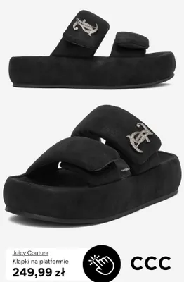 Klapki na platformie Juicy Couture promocja w CCC