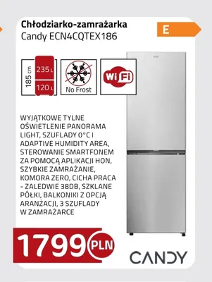 Chłodziarko-zamrażarka Candy ECN4CQTEX186 promocja w kakto.pl