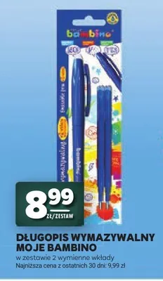 Długopis wymazywalny Moje Bambino promocja w Stokrotka