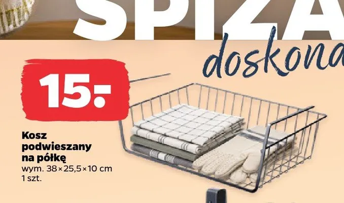 Kosz podwieszany na półkę Altom Design promocja w Netto