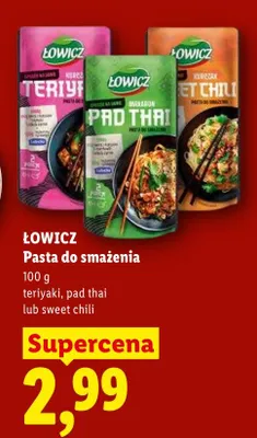Pasta do smażenia teriyaki Łowicz promocja w Lidl