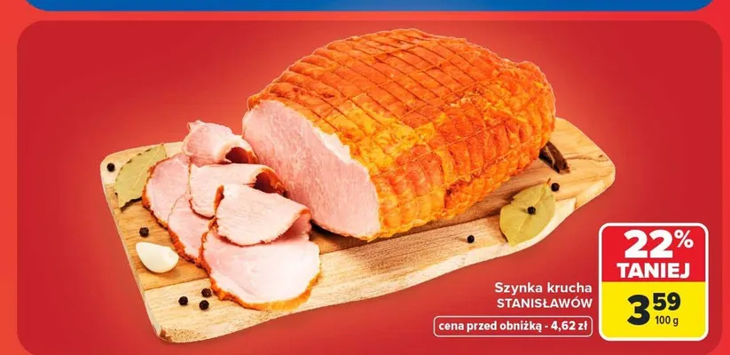 Szynka krucha Stanisławów promocja w Carrefour