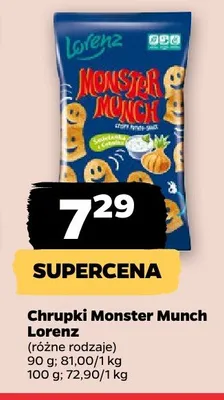 Chrupki Monster Munch Lorenz promocja w Netto
