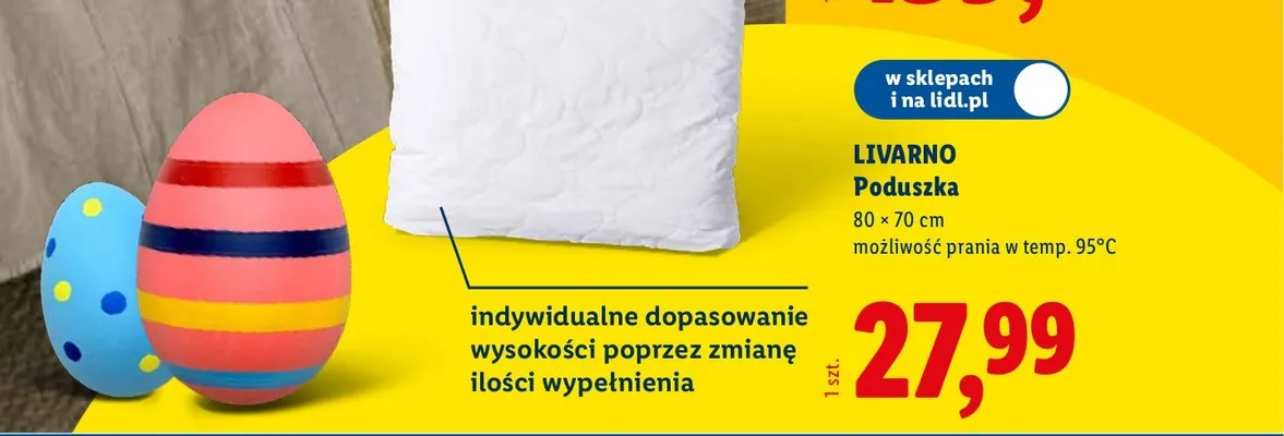Poduszka promocja w Lidl