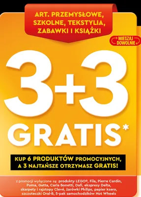 Art. przemysłowe, szkolne, tekstylia, zabawki i książki promocja w Biedronka
